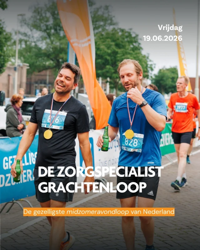 Heb jij je al ingeschreven voor De ZorgSpecialist Grachtenloop? 🏃‍♂️

Op vrijdag 19 juni bruist Haarlem weer tijdens de gezelligste midzomeravondloop van Nederland 🤩

Schrijf je snel in via de link in bio.