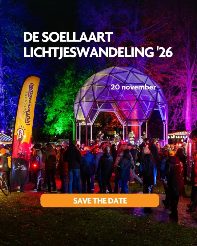 Heb jij 20 november al geblokt in je agenda? 👀De Soellaart Lichtjeswandeling Haarlem komt er weer aan!

En goed nieuws: vanaf 1 september kun je je inschrijven 🧡
 
Met wie ga jij meedoen dit jaar?

#soellaartlichtjeswandeling #lichtjeswandeling #savethedate #haarlemlichtstad #haarlem